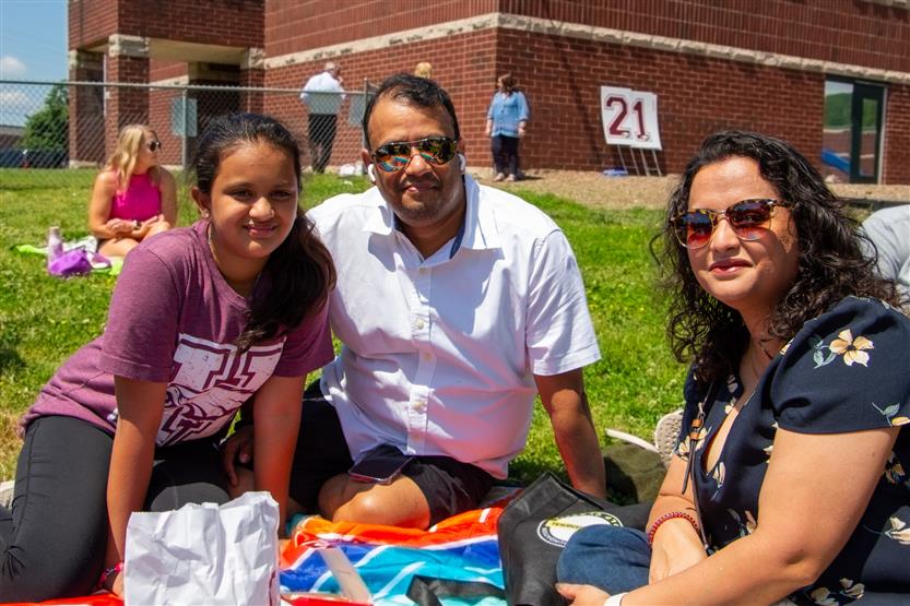 Elementary students enjoy time outside